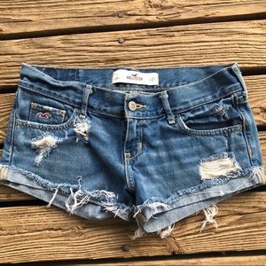 Denim booty shorts